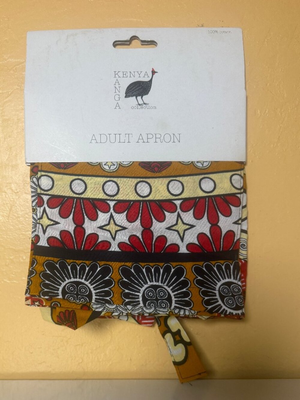 Kenya Kanga Collection African Print Cotton Adult Apron NWT